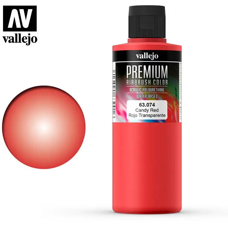 Premium Airbrush Color Vallejo Candy Red 63074