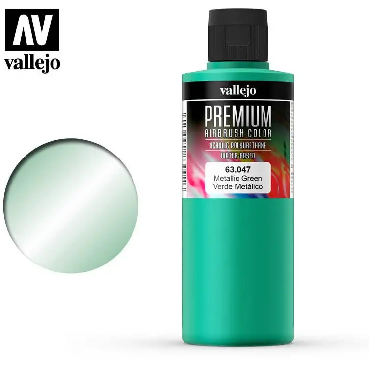 Premium Airbrush Color Vallejo Metallic Green 62047