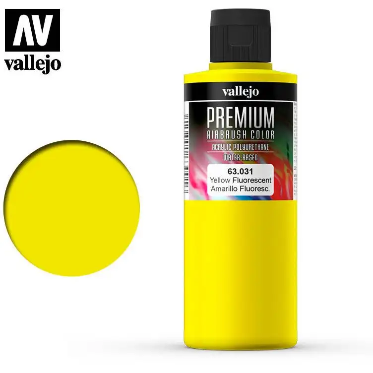 Premium Airbrush Color Vallejo Yellow Fluorescent 63031