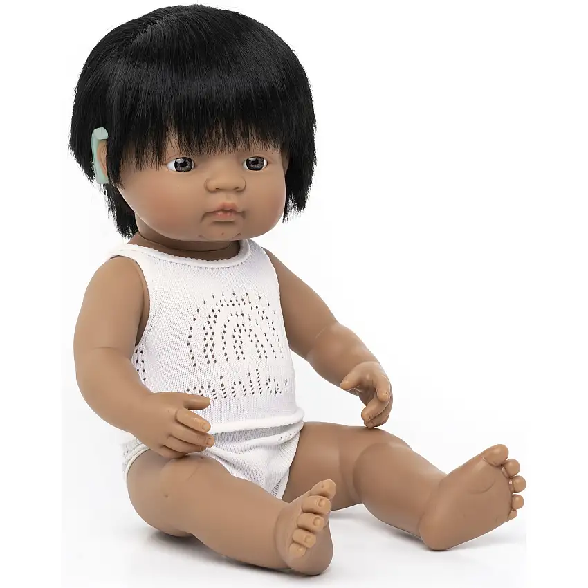 Hispanic Baby Doll | Boy with Cochlear Implant 15"