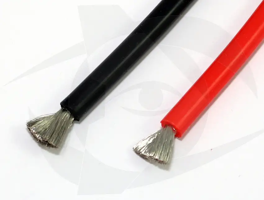 Premium Silicone Wire 10 Gauge Black 1m
