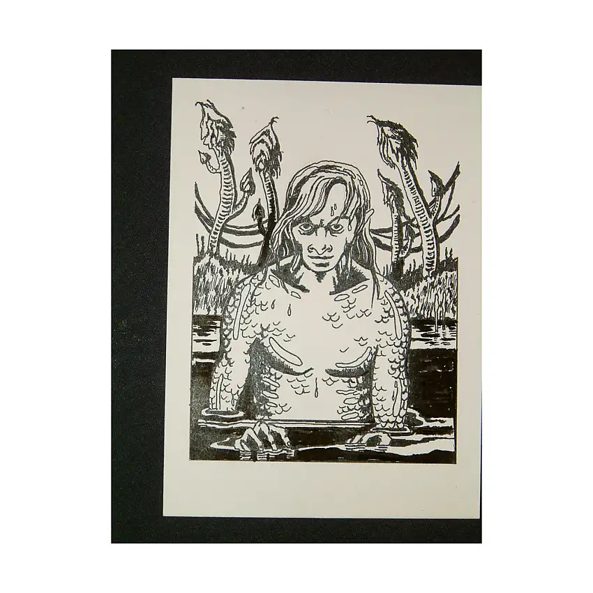 A17 - Purple Nyx - 3.5" x 5" Original Ink