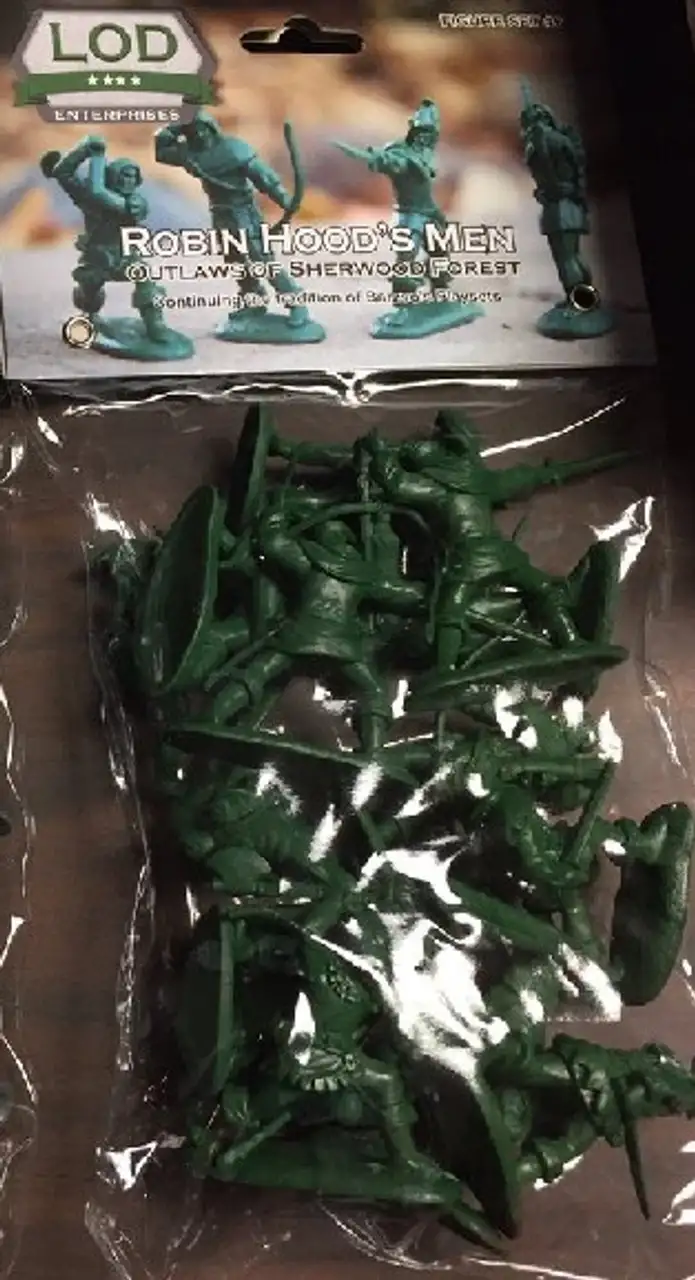 Robin Hood's Men of Sherwood Forest Playset (16) (Bagged) 1/32 LOD Enterprises