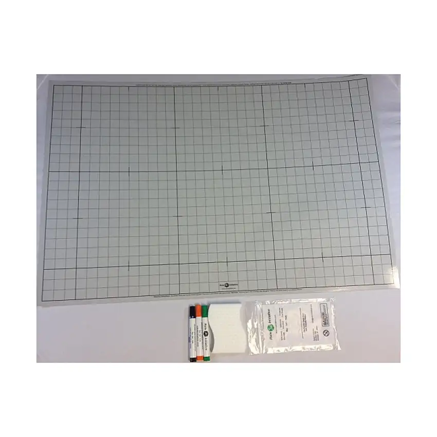 24" x 36" Double Sided Mat - 1" Squares, Gray