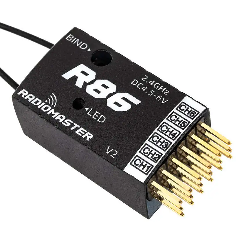 RadioMaster R86 V2 6ch Frsky D8 D16 and Futaba SFHSS Compatible PWM Receiver