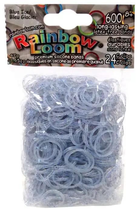 Rainbow Loom Blue Ice Rubber Bands Refill Pack [600 Count]