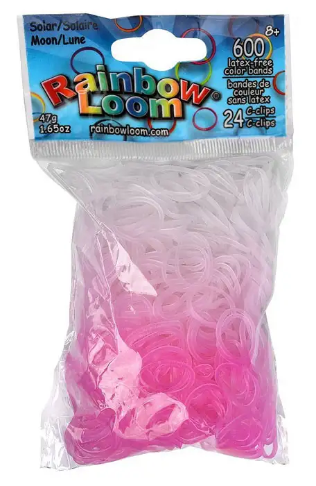 Rainbow Loom Solar UV Color Changing Moon Rubber Bands Refill Pack [600 Count]