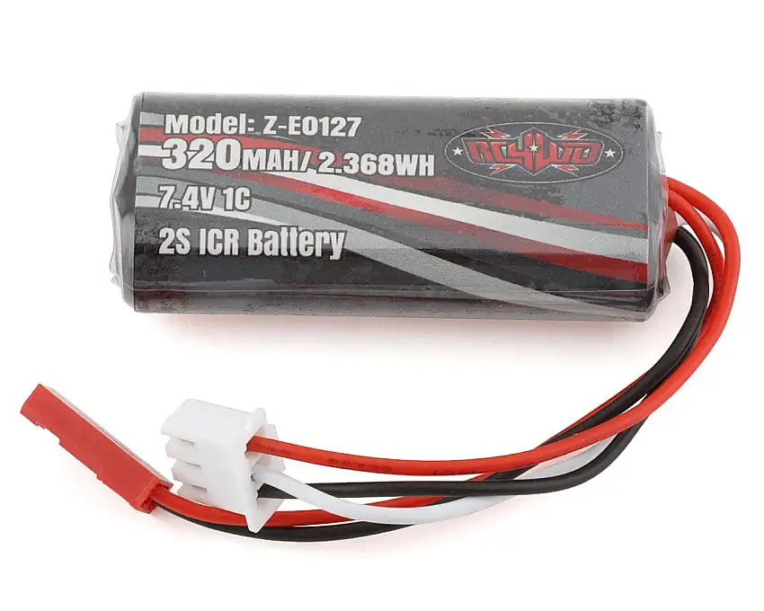 RC4WD TF2 1/24 7.4V 320mAh Lithium Ion Battery w/Balance Plug