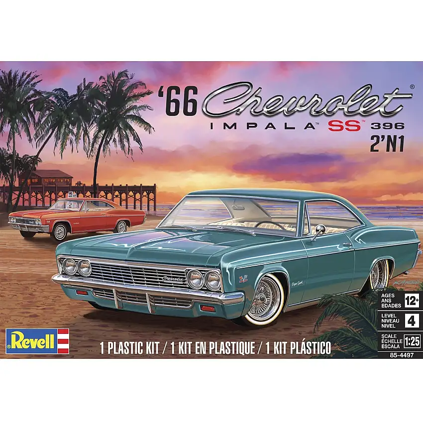 Revell 1/25 1966 Chevy Impala SS 396 2N1