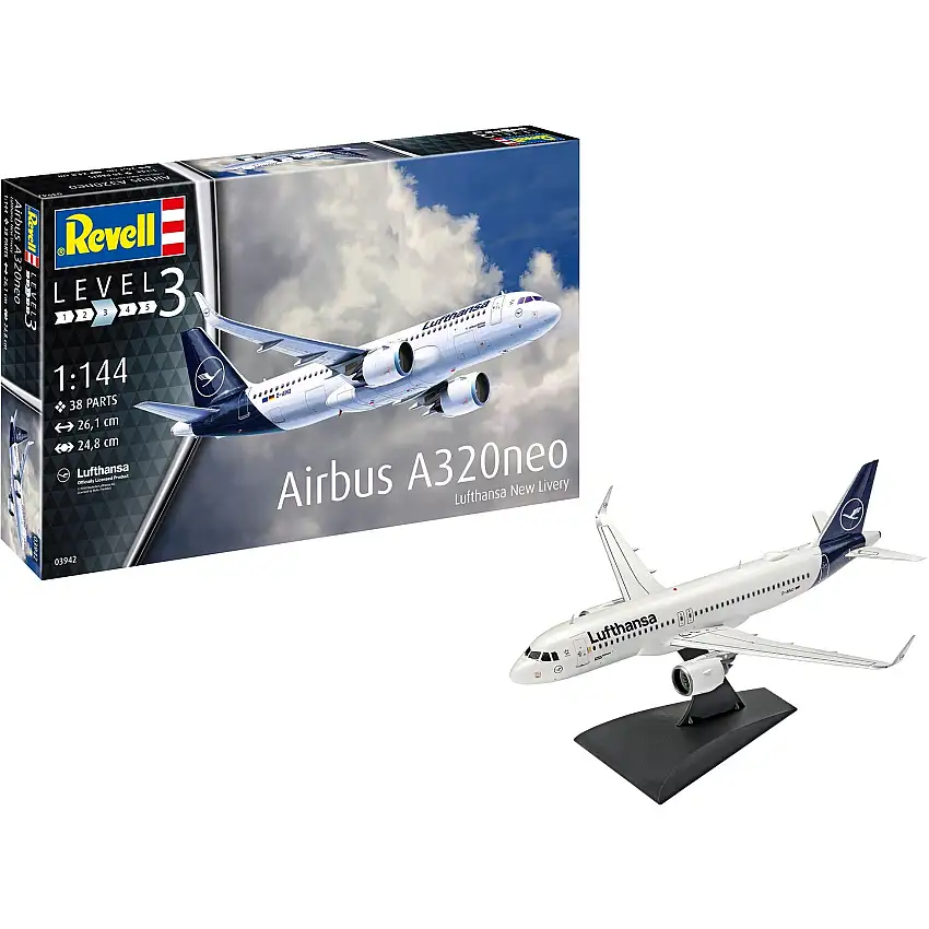 Revell of Germany 1/144 Airbus A320 Neo Lufthansa "New Livery"