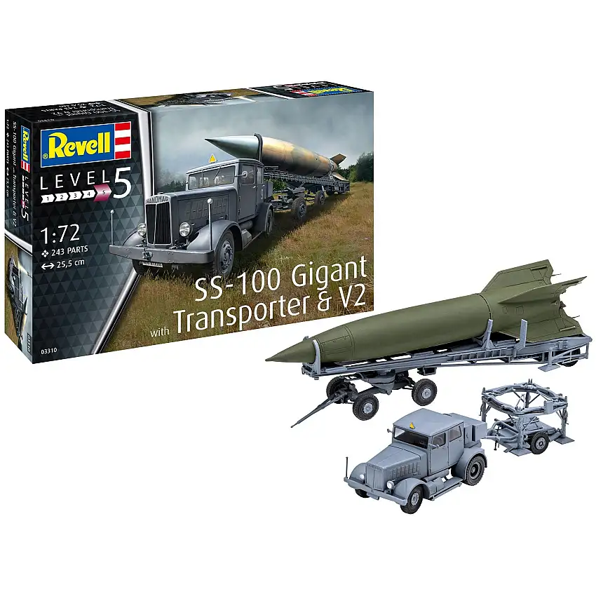 Revell of Germany 1/72 SS-100 Gigant + Transporter + V2