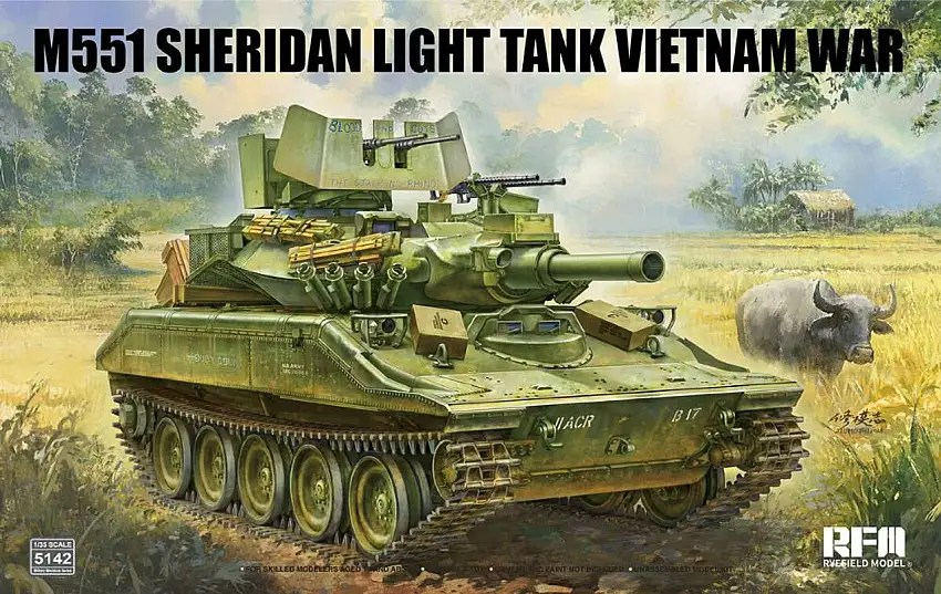 US M551 Sheridan Light Tank Vietnam War 1/35 Rye Field Models