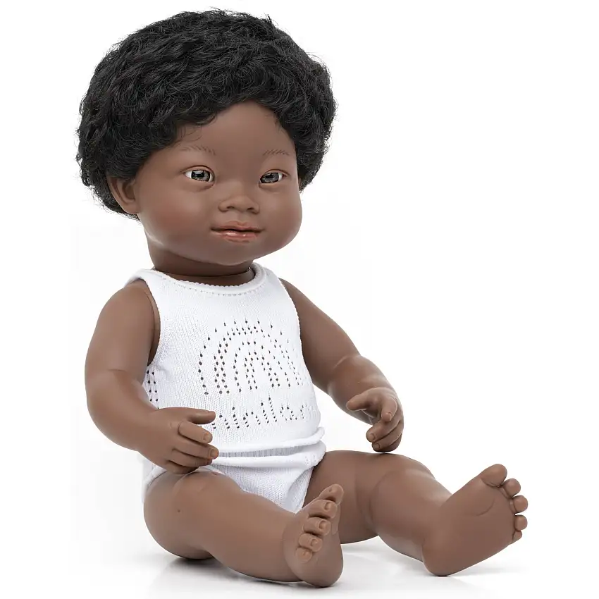 African Baby Doll | Boy with Down Syndrome 15"