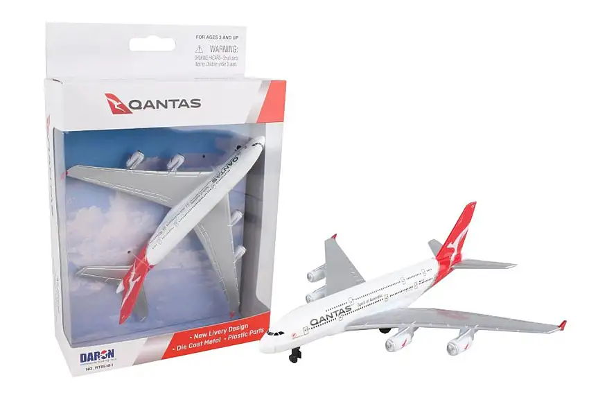 Qantas Airlines A380 (5" Wingspan) (Die Cast) Realtoy International