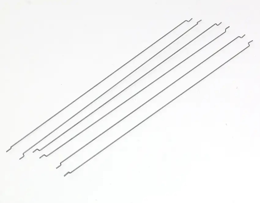 .047" 1.19mm Piano Wire 12" Long 6 PCS with Z-Bends