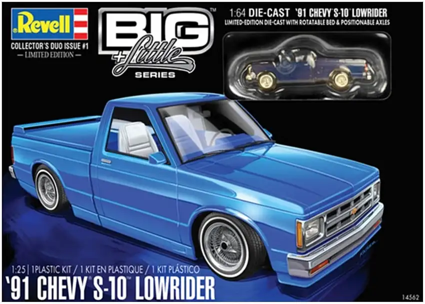 1991 Chevy S10 Lowrider w/Small Die Cast Truck 1/25 Revell