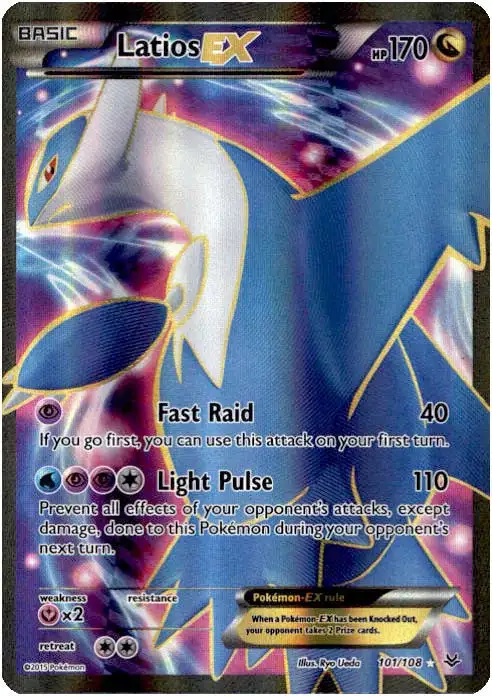 Pokemon Trading Card Game XY Roaring Skies Ultra Rare Latios EX #101