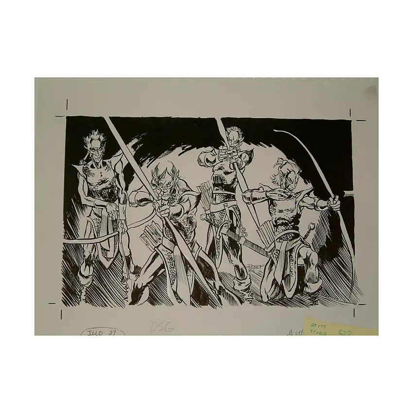 #11 TSR AD&D - Dungeoneer's Survival Guide - 11" x 7" Original Ink