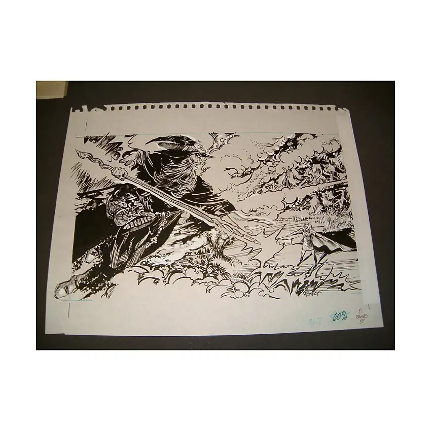#12 TSR D&D - C5 Mystery of the Snow Pearls - 12" x 8" Original Ink