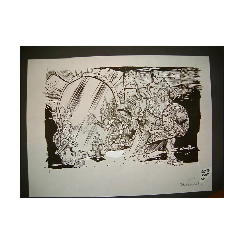 #13 TSR AD&D - I7 Baltron's Beacon - 12" x 7" Original Ink