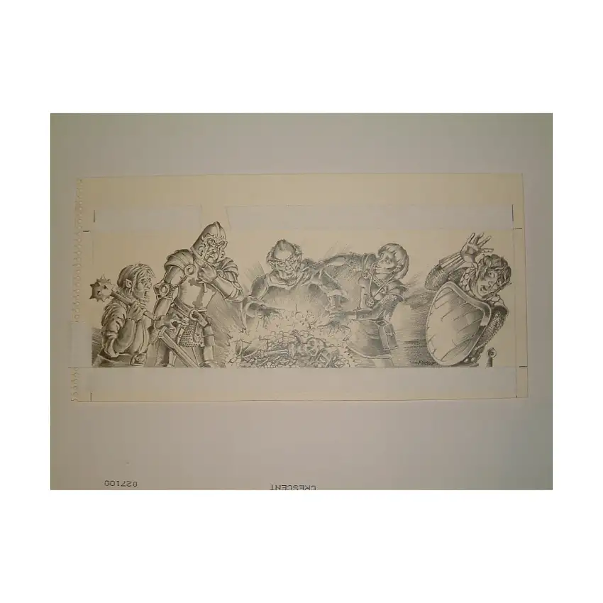 #19 - 13" x 4" Original Pencil