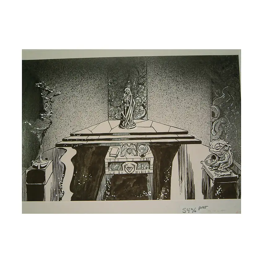 #22 TSR AD&D - I7 Baltron's Beacon - 14" x 9" Original Ink