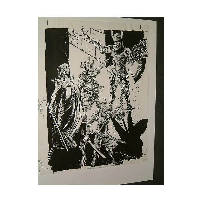 #29 TSR AD&D - Dungeoneer's Survival Guide - 12" x 16" Original Ink