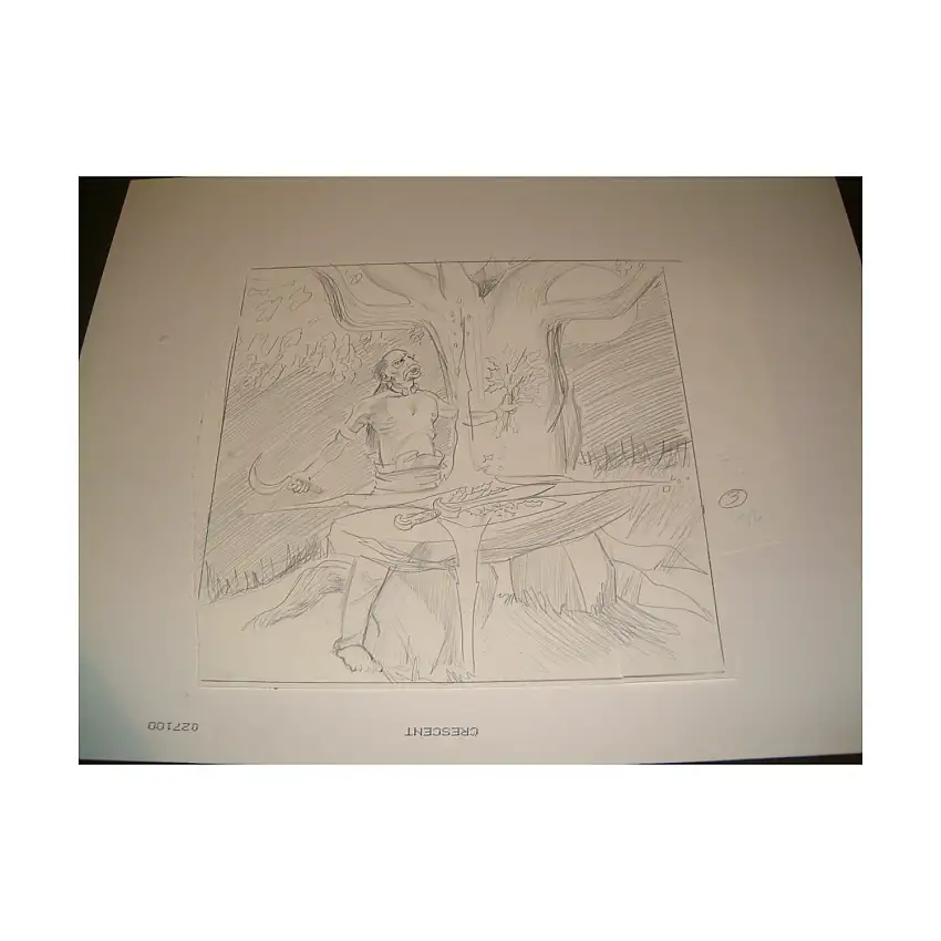 #35 TSR Dragon #149 - 10" x 10" Original Pencil