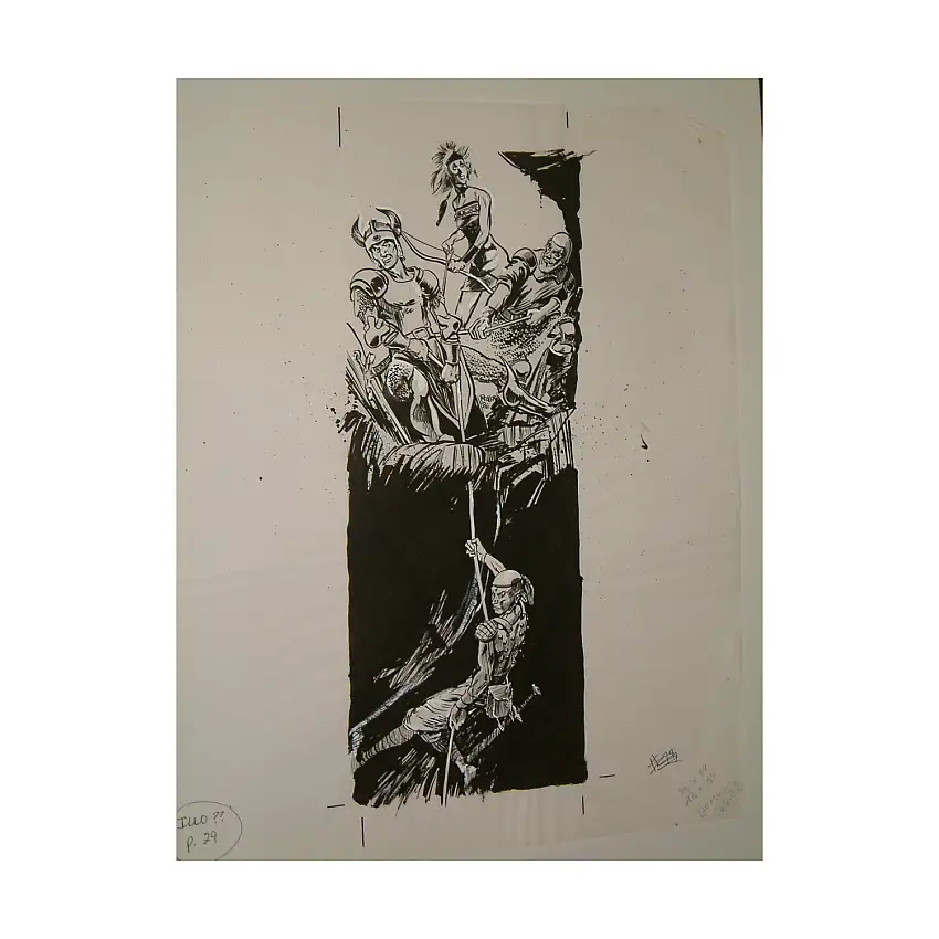 #6 TSR AD&D - Dungeoneer's Survival Guide - 5.5" x 14" Original Ink