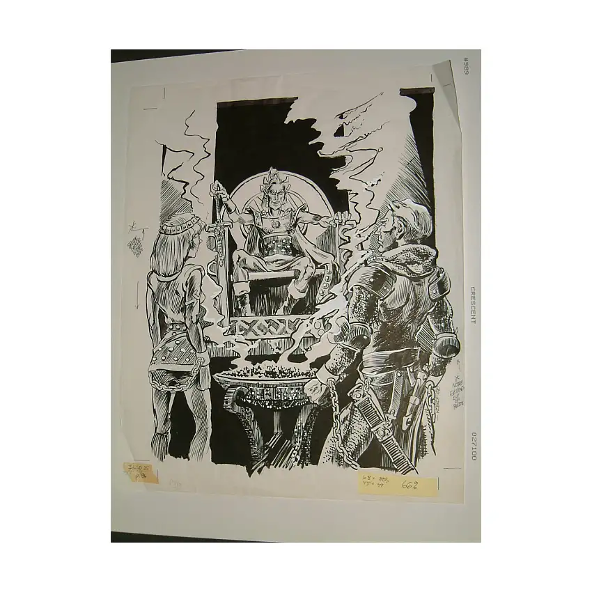 #8 TSR AD&D - Dungeoneer's Survival Guide - 12" x 15" Original Ink