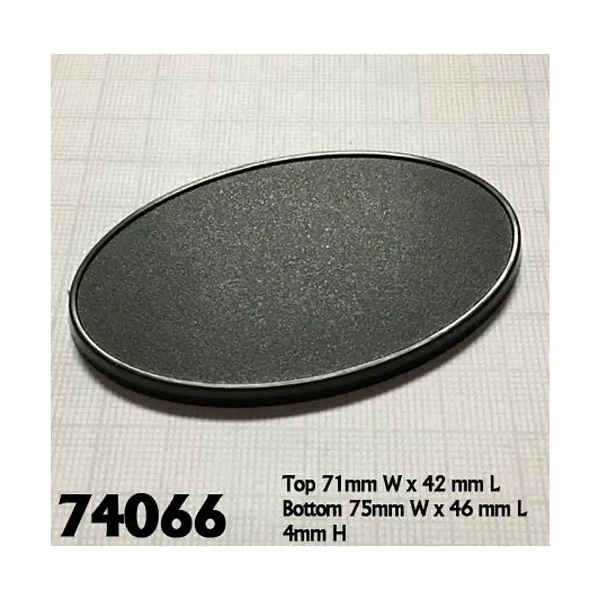 75x46mm Oval Gaming Bases