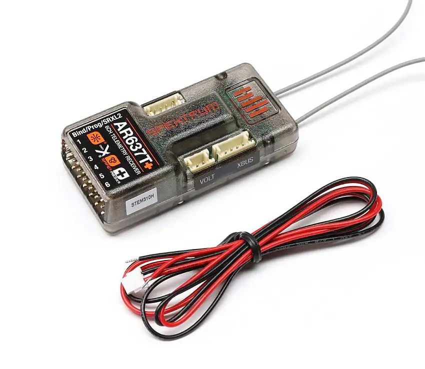 Spektrum AR637T+ DSMX 6-Channel AS3X+ & SAFE Telemetry Receiver - SPM-1032
