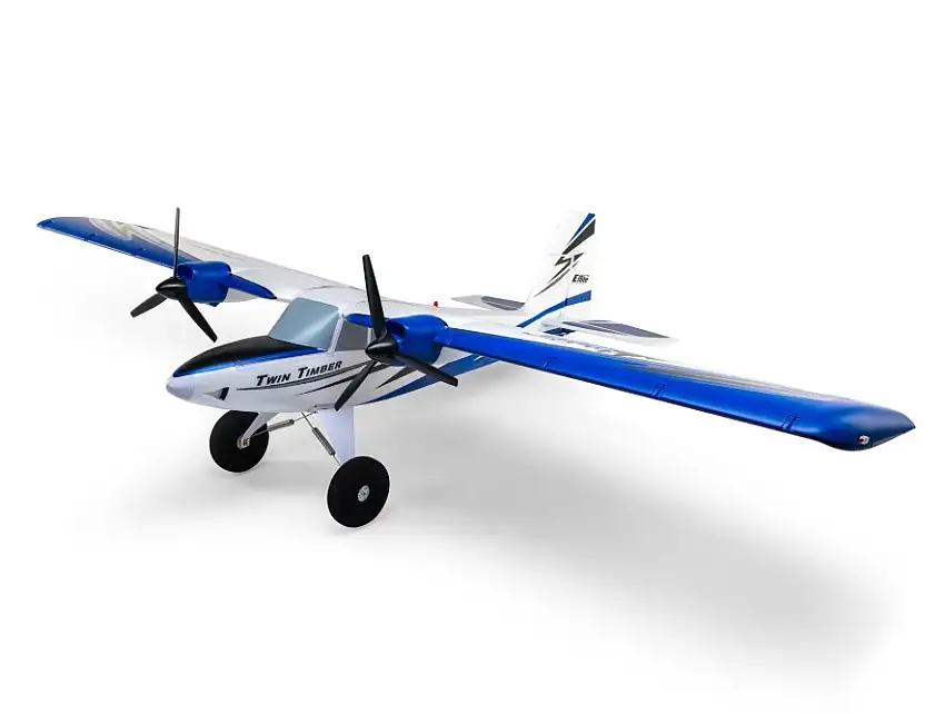 E-Flite Twin Timber 1.6m BNF Basic with AS3X and SAFE Select