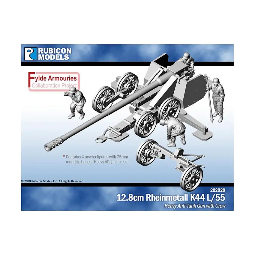 12.8cm Rheinmetall K44 L/55 w/Crew