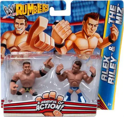 WWE Wrestling Rumblers Series 2 Alex Riley & The Miz Mini Figure 2-Pack