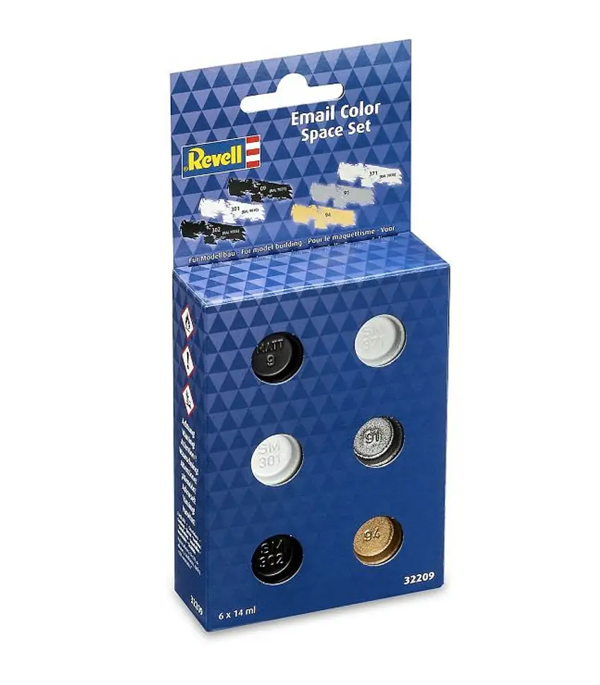 14ml Tinlets Enamel Color Paint Set: Space (6 Colors) Revell Germany