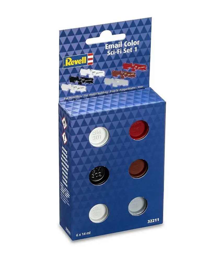 14ml Tinlets Enamel Color Paint Set: Sci-Fi #1 (6 Colors) Revell Germany