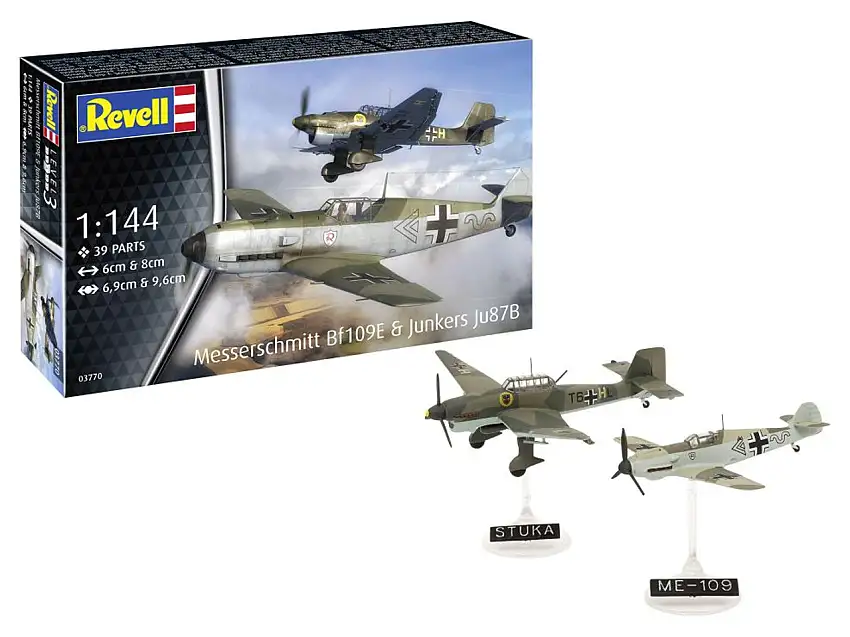 Messerschmitt Bf 109E & Junkers Ju 87B Aircraft 1/144 Revell Germany