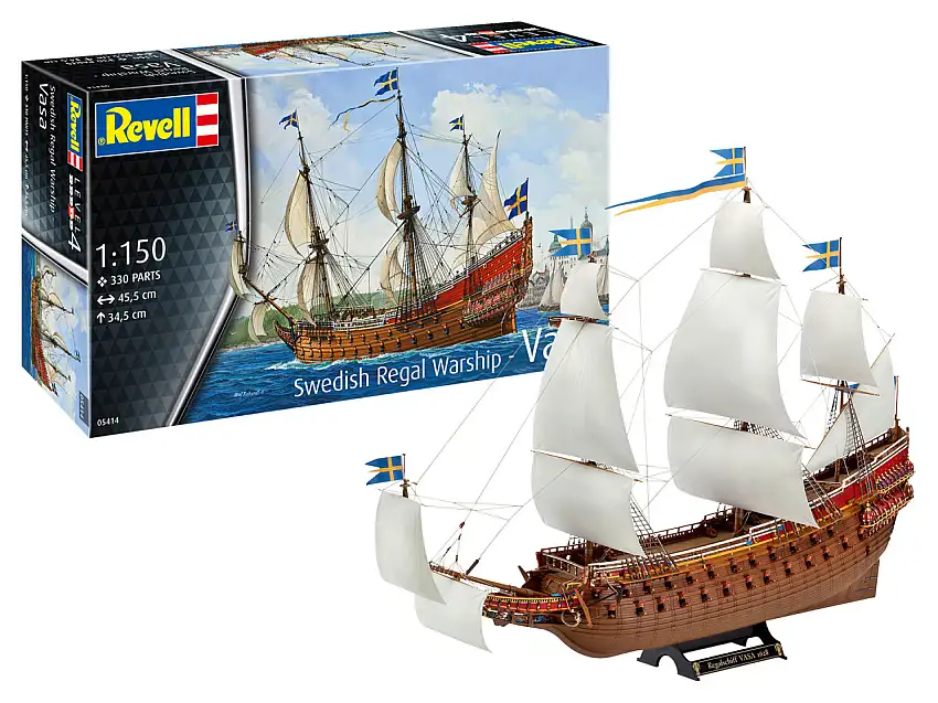 Swedish Vasa Regal Sailing Ship 1/150 Revell Germany