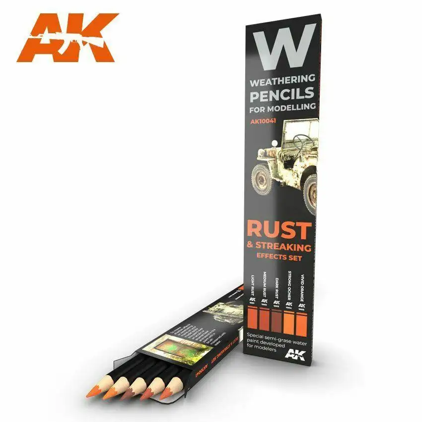 AK Weathering Pencil Set - Rust and Streaking