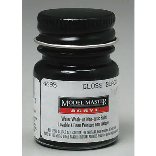 Testors Acrylic Paint Black - Gloss