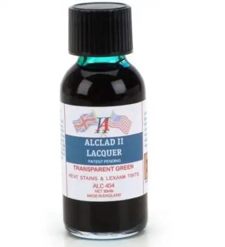 ALC-404 1OZ. BOTTLE TRANSPARENT GREEN LACQUER