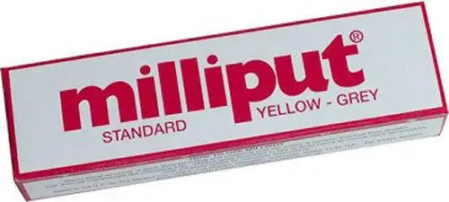 Milliput Yellow Grey (Standard) Milliput Epoxy Putty 4oz (113.4 g)
