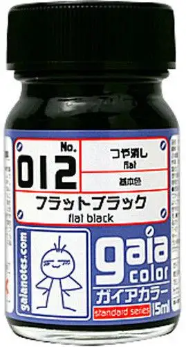 Gaia Basic Color 012 Flat Black 15ML