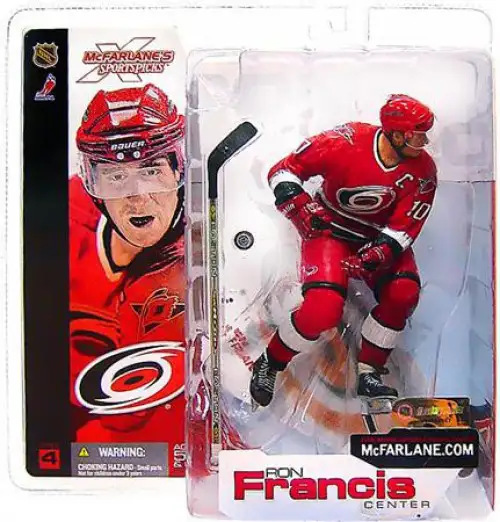 McFarlane Toys NHL Carolina Hurricanes Sports Picks Hockey Series 4 Ron Francis Action Figure [Red Jersey Variant]