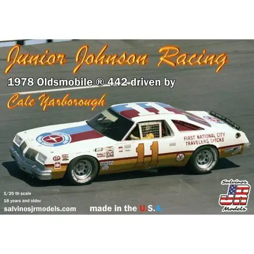 Salvinos JR 1/24 Junior Johnson Racing 1978 Oldsmobile 442 driven by Cale Yarborough
