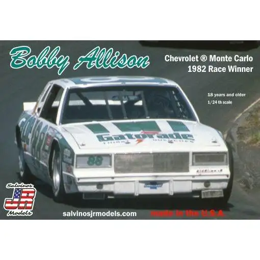 Salvinos JR 1/25 Bobby Allison Chevrolet Monte Carlo 1982 Race Winner