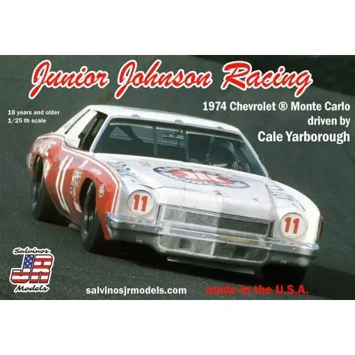 Salvinos JR 1/25 Junior Johnson Racing 1974 Chevrolet Monte Carlo driven by Cale Yarborough