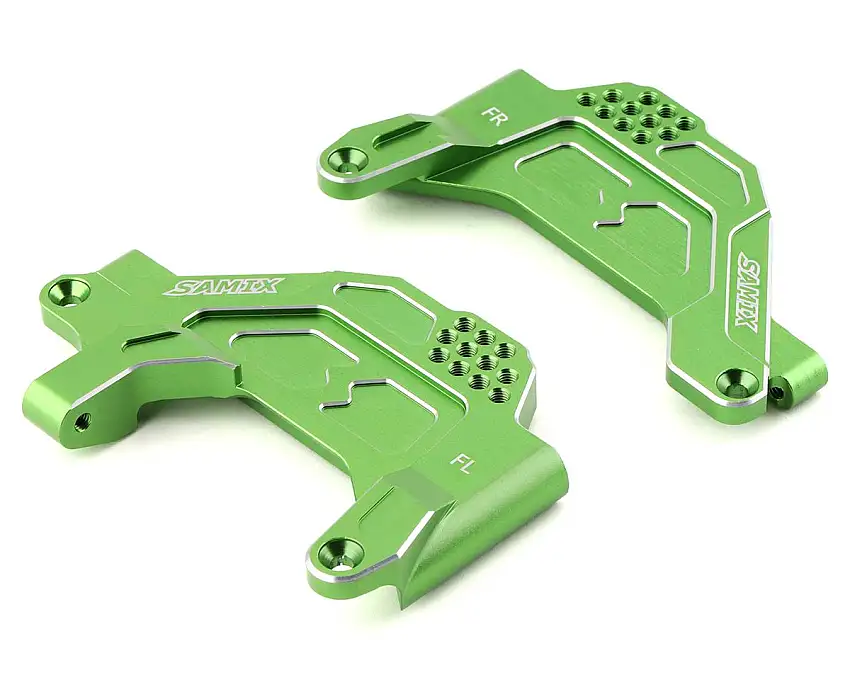 Samix SCX-6 Aluminum Front Shock Plate w/Panhard Mount (Green)