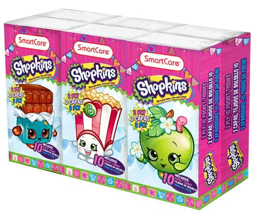 Brush Buddies Shopkins Face Tissues